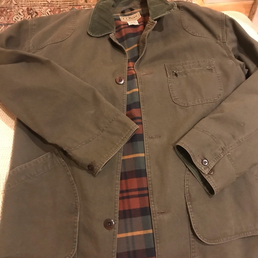 LL Bean XL olive Duck Canvas Barn Jacket
